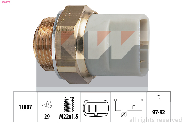 KW Ventilátor kapcsoló 550279_KW